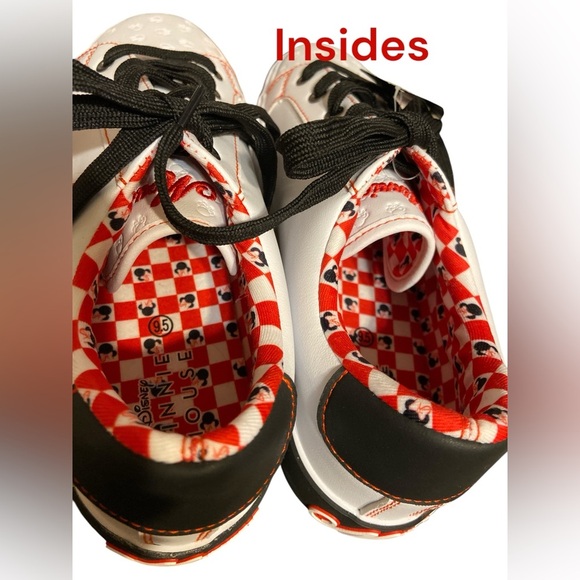 Disney Red and White Sneakers with Classic Design - Picture 4 of 6